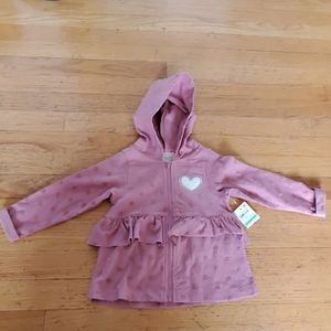 NWT Heart Ruffle Hoodie